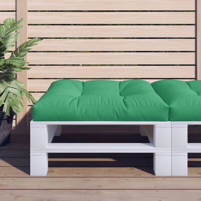 vidaXL Pernă canapea din paleți, verde, 70x70x12 cm