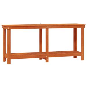 vidaXL Banc de lucru Maro Ceară 180 x 50 x 80 cm Lemn masiv de pin