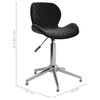 vidaXL Scaun de birou pivotant, negru, catifea