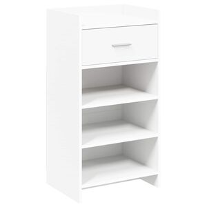 vidaXL Dulap pentru pantofi Alb 48 x 36 x 92 cm Lemn prelucrat
