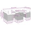 vidaXL Set canapele grădină cu perne 8 piese gri poliratan/lemn acacia