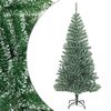 vidaXL Brad de Crăciun artificial cu zăpadă, verde, 180 cm