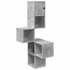 vidaXL Rafters colțar de perete Gri Beton 48 x 48 x 120 cm
