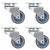 vidaXL Roți pivotante duble, 4 buc., 50 mm