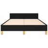 vidaXL Cadru de pat fără saltea Negru 120x190 cm țesătură
