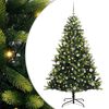vidaXL Pom de Crăciun Artificial cu Ramuri Hinge, 150 LED-uri Verde