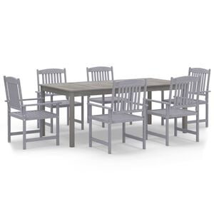 vidaXL Set mobilier de grădină, 7 piese, lemn masiv de acacia