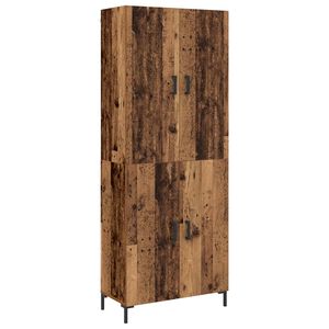 vidaXL Bufet Pe perete Lemn vechi 69,5 x 34 x 180 cm Lemn compozit