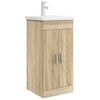 vidaXL Mobilă de baie cu chiuvetă Stejar Sonoma 42 x 40 x 84,5 cm