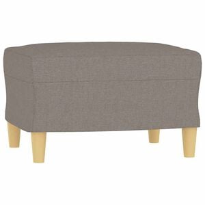 vidaXL Taburet, gri taupe, 60x50x41 cm, material textil