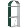 vidaXL Suport pentru bușteni verde 80x45x190 cm oțel galvanizat