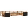 vidaXL Set de canapele de exterior 7 pcs natural
