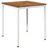 vidaXL Masă de cină pentru grădină Natural și Alb 70 x 68,5 x 75 cm