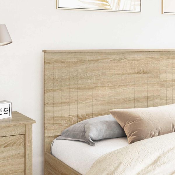 vidaXL Tăblie cap cu headboard Stejar Sonoma 180 cm Lemn compozit