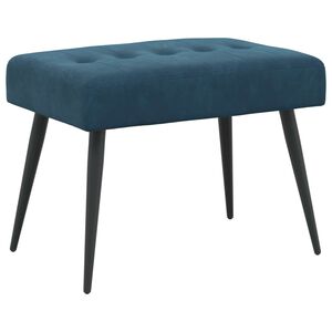 vidaXL Bancă cu butoane capitonate albastru 60 x 40 x 45 cm Catifea