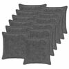 vidaXL Husă pentru pernă 12 buc. HOUTEN Gri &icirc;nchis 45 x 45 cm