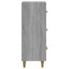 vidaXL Servantă, gri sonoma, 34,5x34x90 cm, lemn compozit