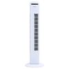 vidaXL Ventilator turn cu telecomandă și temporizator alb &Phi;24x80 cm