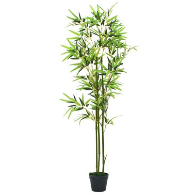 vidaXL Plantă bambus artificial cu ghiveci 150 cm Verde
