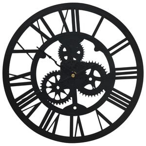 vidaXL Ceas de perete, negru, 30 cm, acril