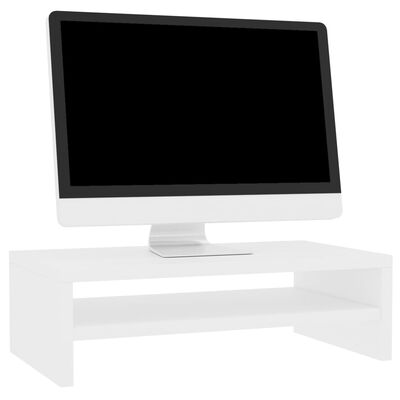 vidaXL Suport monitor, alb, 42 x 24 x 13 cm, PAL