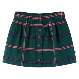 vidaXL Fustă pentru copii, verde &icirc;nchis, 92