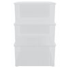 vidaXL Cutii de depozitare din plastic, 3 buc., 10 L, stivuibile