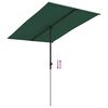 vidaXL Umbrelă de soare de grădină, stâlp aluminiu, verde, 2x1,5 cm