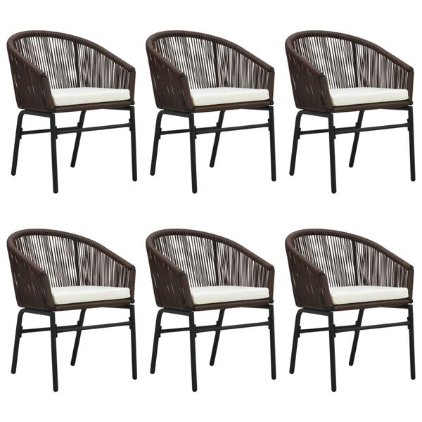 vidaXL Set de mobilier pentru grădină, 7 piese, maro