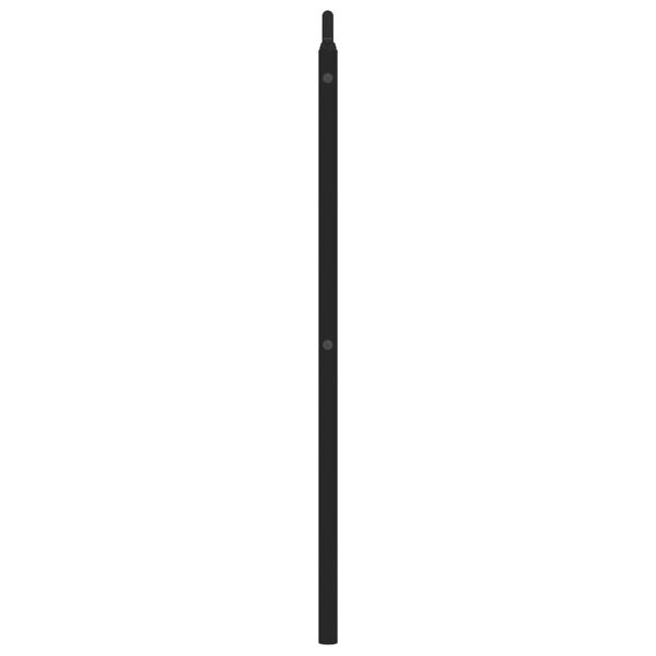 vidaXL Tăblie de pat metalică, negru, 140 cm