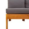 vidaXL Set de canapele grădină cu perne, 6 piese, lemn masiv acacia