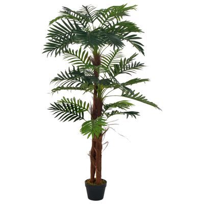 vidaXL Plantă artificială palmier cu ghiveci, verde, 165 cm