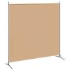vidaXL Paravan cu 2 Panouri Bej 348 x 180 cm Țesătură