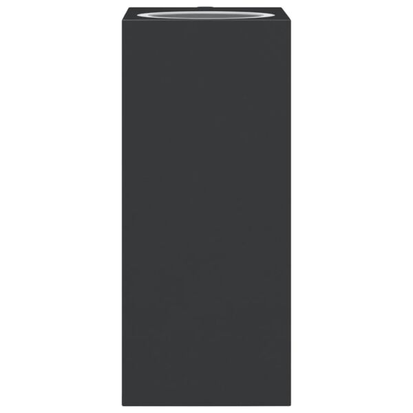 vidaXL Lămpi exterioare de perete cu LED 2 buc. negru, aluminiu turnat