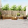 vidaXL Set de canapele de exterior cu pernă 7 pcs Natural și Bej