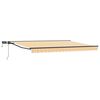 vidaXL Cadru manual de marchiză cu LED-uri 4,5 &times; 3 m