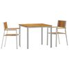 vidaXL Set dining pentru exterior 3 buc. 90 x 90 x 75 cm