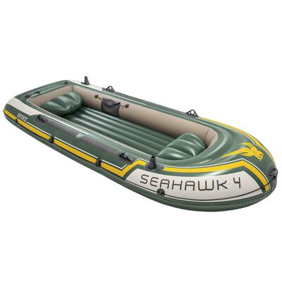 Intex Set barcă gonflabilă "Seahawk 4" cu motor independent și suport