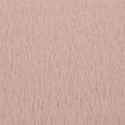 vidaXL Covor, roz învechit, 80 cm, blană ecologică de iepure