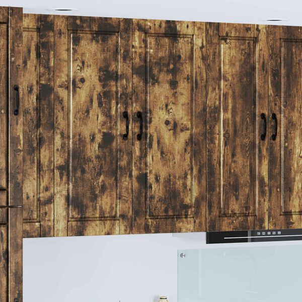 vidaXL Dulap de bucătărie cu raft Stejar fumuriu 40 x 31 x 100 cm