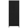 vidaXL Bufet Pe perete Stejar Negru 69,5 x 34 x 180 cm Lemn compozit