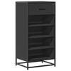 vidaXL Suport pentru pantofi negru 48x38x97,5 cm Lemn prelucrat