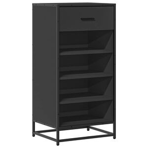 vidaXL Suport pentru pantofi negru 48x38x97,5 cm Lemn prelucrat