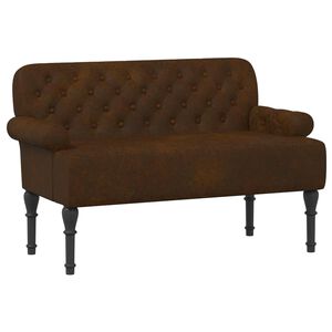 vidaXL Canapea cu capitonaj butonat Maro 120 x 65 x 78 cm