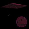 vidaXL Parasol de Grădină Roșu Bordeaux 248,5 x 247,5 x 160 cm