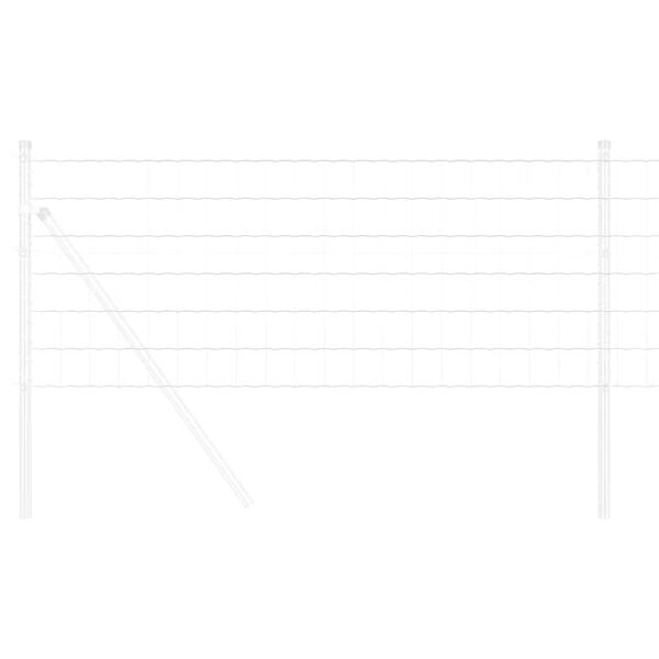 vidaXL Gard Euro Argintiu 0.4 x 50 m Metal zincat prin imersie la cald