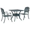 vidaXL Set masă de grădină 3 pcs Verde Aluminiu turnat