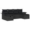 vidaXL Set de canapele pentru grădină 6 buc. Rattan poli