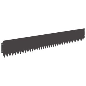 vidaXL Margine pentru gazon 20 pcs 103 x 15 cm Oțel Negru