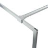 vidaXL Paravan duș walk-in argintiu 100x195 cm sticlă ESG transparentă
